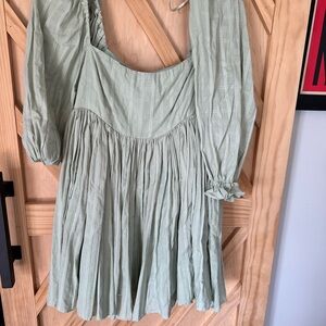 Elegant Green Women's min dress